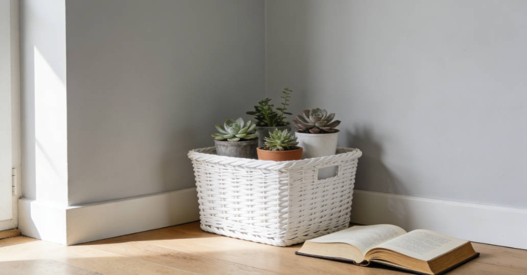  Look for unused spaces: You don't need a large area—even a small corner can work